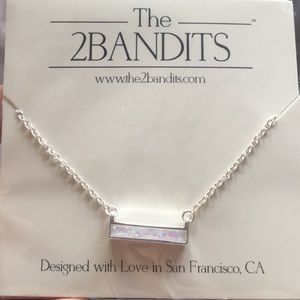 Iridescent Silver Necklace